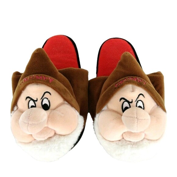 Vintage Walt Disney Grumpy Snow-White Seven Dwarfs House Slippers Medium - Picture 2 of 7